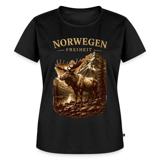 Sabine Groß - Medialität, Sensitivität & energetische Begleitung - Das T-Shirt verfügt über einen Grafikdruck logo Norge 