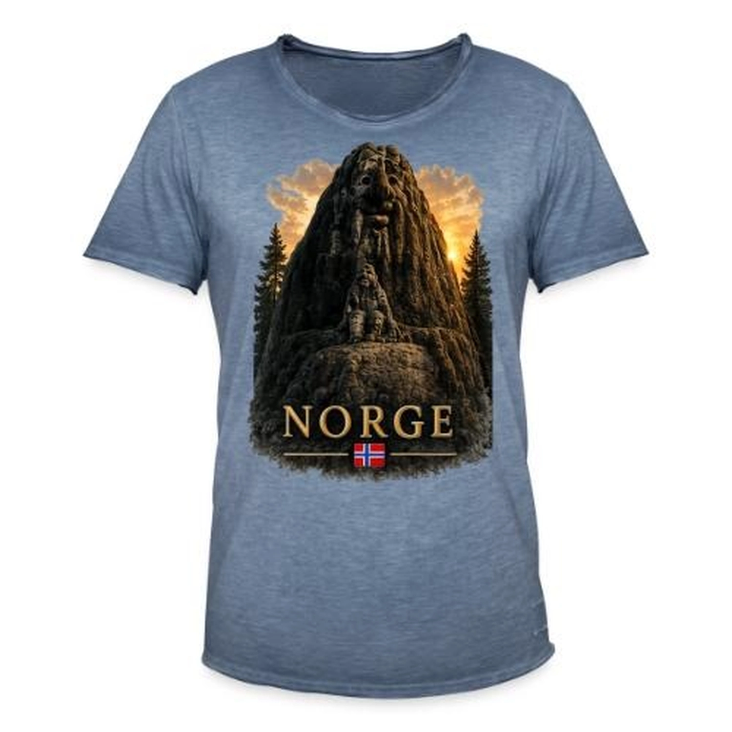 Sabine Groß - Medialität, Sensitivität & energetische Begleitung - Das T-Shirt verfügt über einen Grafikdruck logo Norge 