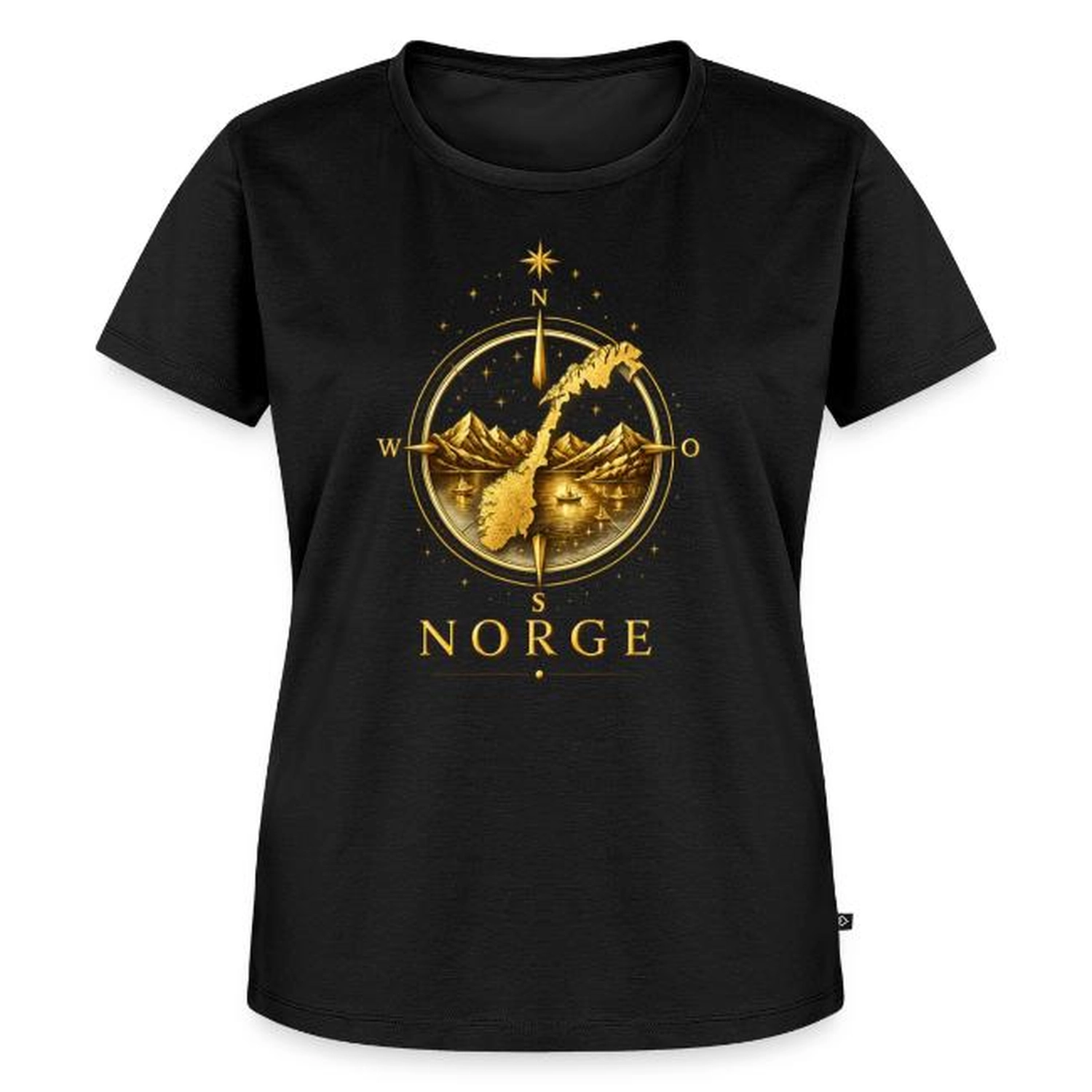 Sabine Groß - Medialität, Sensitivität & energetische Begleitung - Das T-Shirt verfügt über einen Grafikdruck logo Norge 
