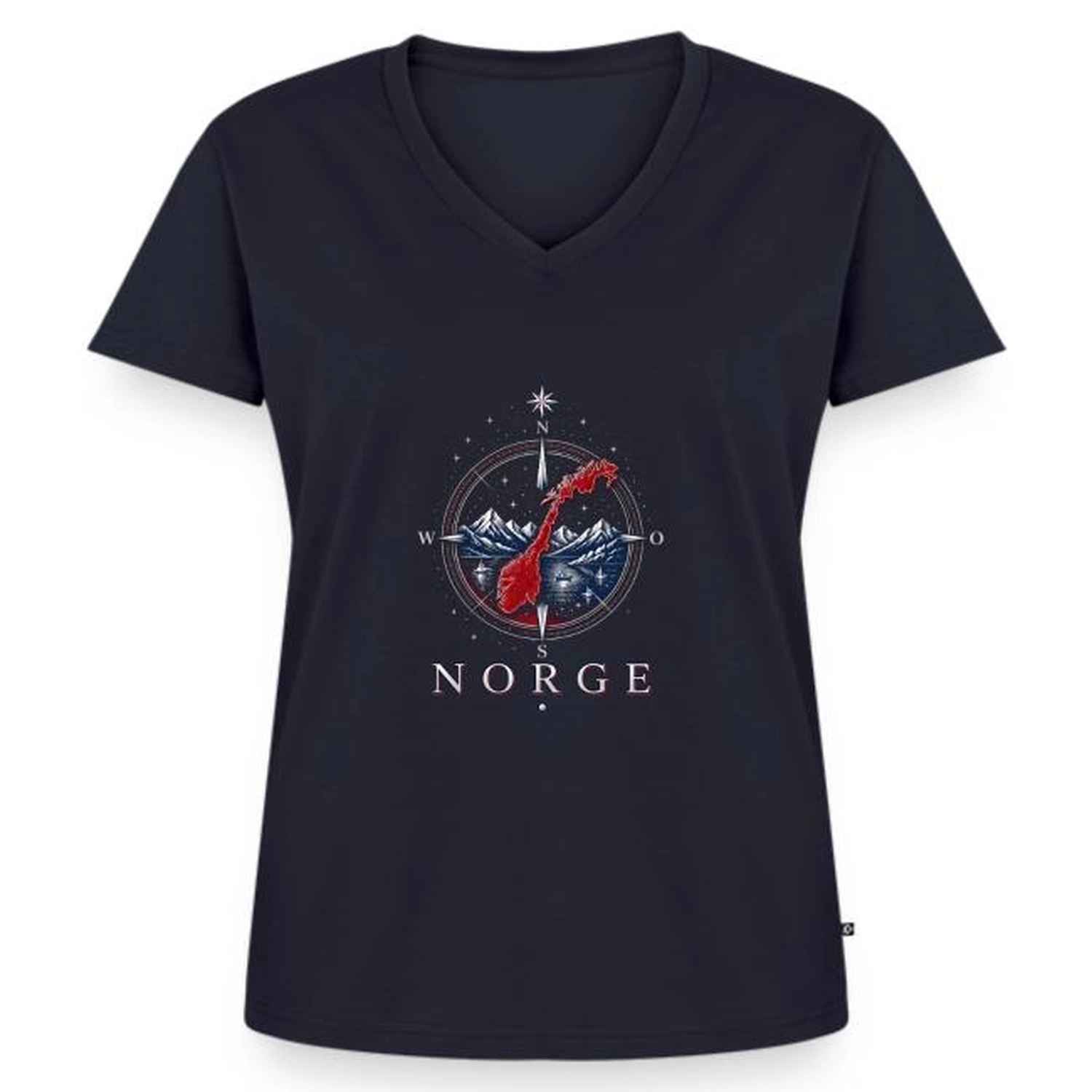 Sabine Groß - Medialität, Sensitivität & energetische Begleitung - Das T-Shirt verfügt über einen Grafikdruck logo Norge 