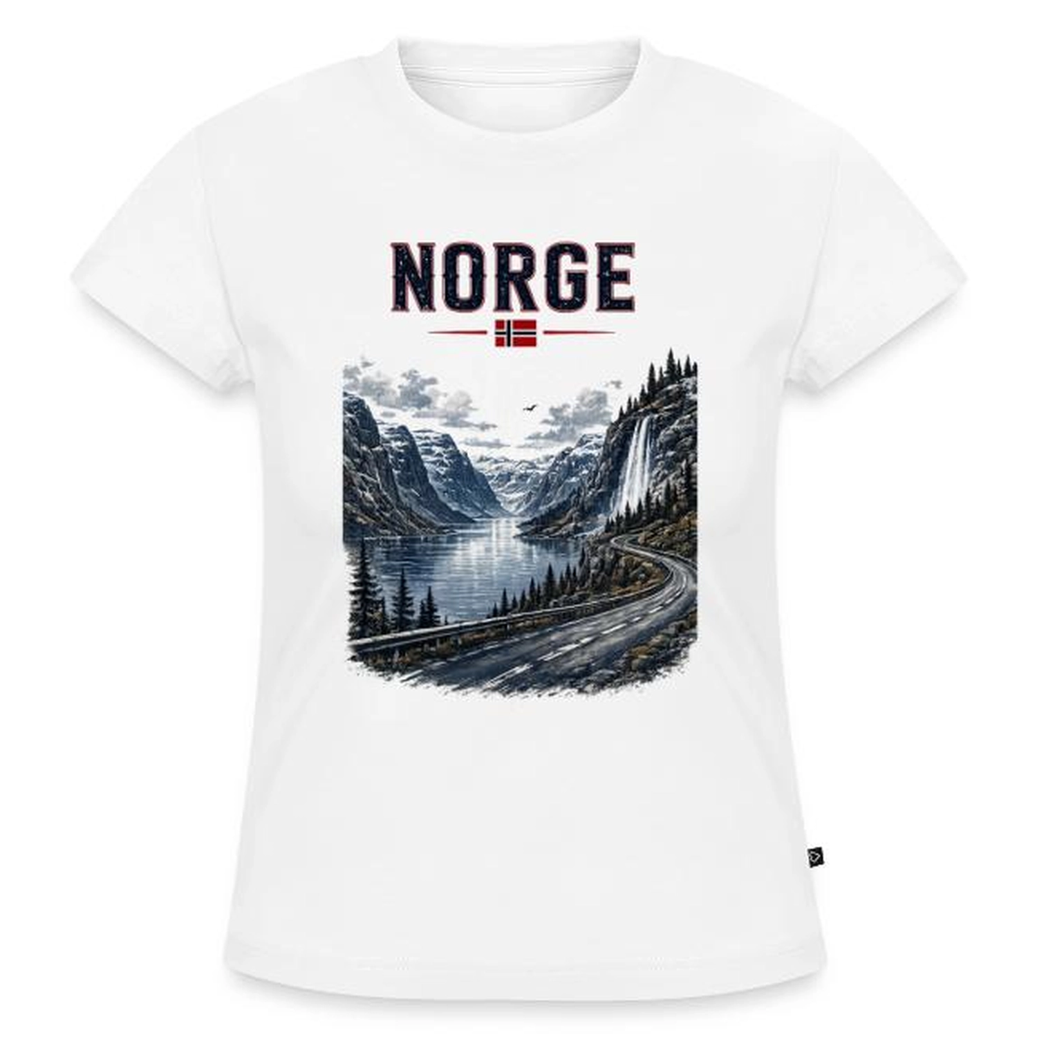 Sabine Groß - Medialität, Sensitivität & energetische Begleitung - Das T-Shirt verfügt über einen Grafikdruck logo Norge 